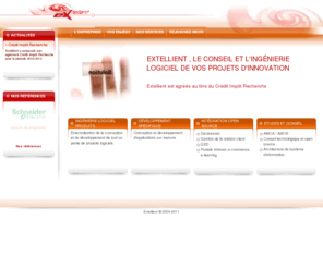 extellient.com: EXTELLIENT, LE CONSEIL ET L'INGENIERIE LOGICIEL DE VOS PROJETS D'INNOVATION - Extellient
Extellient, le conseil et l'ingénierie logiciel de vos projets d'innovation