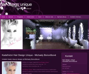 hairdesignunique.cz: Kadeřnictví - Hair Design Unique - Michaela Borovičková
Kadeřnictví Hair Design Unique - Michaely Borovičkové.