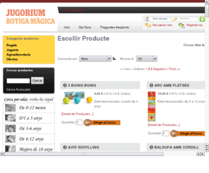 joguets.net: Joguets - la gran botiga de joguets, regals i joguines
Joguets: una experiència de compra irrepetible. Kalidoscopi: joguets, joguines, regals, regals de empresa, delicatessen, calidoscopis.