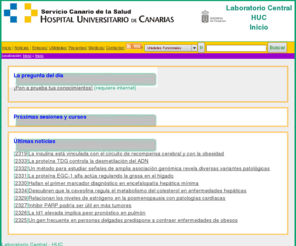 laboratoriocentral.es: Laboratorio Central y de Urgencias HUC
Información del laboratorio central