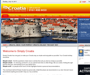 simply-croatia.com: Simply Croatia. Book your perfect Croatia holiday the easy way
Welcome to simply-Croatia.com. We offer the best holidays in Croatia. Sailing holidays, adventure holidays, hotels, apartments, Croatia properties and more.