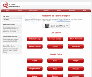 toolkitsupport.co.uk: Welcome to Toolkit Support: Toolkit Support
This website has been built for you, our clients, and is designed to help you learn more about your website, the Toolkit and your computer.