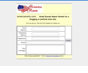 americarants.com: An excellent domain name
This domain is available.