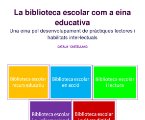 bibliotecaescolar.info: La dinamització de la biblioteca escolar
