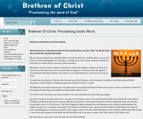 brethrenofchrist.com: Brethren Of Christ
Brethren of Christ - Proclaiming the word of God. We hope you find the site informative. Please contact us if you have any questions.