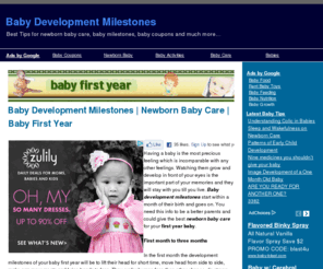 babyfirstyear.org: Baby Development Milestones
We blog about all things related to newborn baby care, baby names, baby coupons, infant milestones, and much more