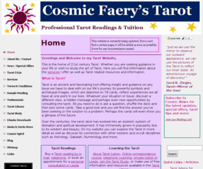 cosmictarot.co.uk: Cosmic Faery's Tarot - Home
Cosmic Faery's Tarot Readings and Tuition