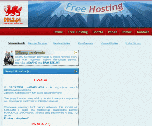 ddl2.pl: DARMOWY HOSTING - darmowe serwery,tani hosting - DDL2.PL
DARMOWY HOSTING - darmowe serwery,tani hosting - DDL2.PL Darmowy hosting w DD2.pl to najlepszy hosting w polsce bez REKLAM i bez SPAMU. Oferujemy 3 rodzaje darmowych kont www