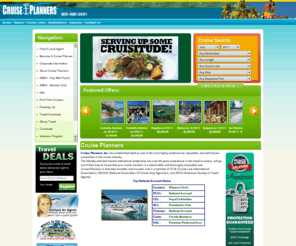 memorycruises.com: Cruise Planners - Cruise Planners Home Office
Cruise Planners Home Office - Whether you are a first time cruiser or have sailed the seven seas, Cruise Planners strives to exceed your expectations! Cruise Planners specializes in helping you decide what cruise best fits your personal needs. Ready to Go? Start planning your dream vacation today!