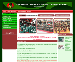 nigerianarmyms.org: Nigerian Army E-Application Portal: Home
Apply Online to Join The Nigerian Army.