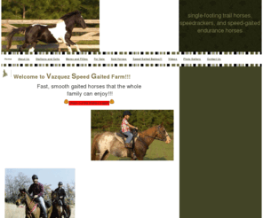 northwestlouisianasinglefooters.com: Home - single-footing trail horses, speedrackers, and speed-gaited endurance horses
Promoting smooth, fast, singlefooting gaited horses from the lines of Falcon Rowdy, Virginia Undertaker, and old Louisiana bloodlines.