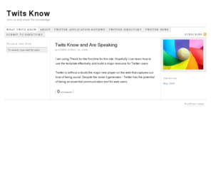 twitsknow.com: Twits Know — Join us and share the knowledge
Join us and share the knowledge