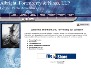 afllp.com: Albright, Fortenberry & Ninas, LLP
Meeting the accounting needs of individuals, businesses, and government in southwest GA and east AL