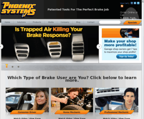 brakebleeder.com: Phoenix Systems
Phoenix Systems :  - Brake Bleeders Brake Fluid Testing Specialty Tools Adapters Repair Accessories Tool Specials! BLOG 