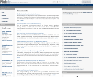 piloh.de: Piloh.de - Finanzen
Fachwissen zum Thema Finanzen