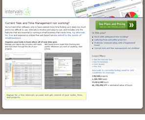 timetask.com: Online task, time and project management :: Intervals
Intervals combines task management and time tracking into one web-based project management application.