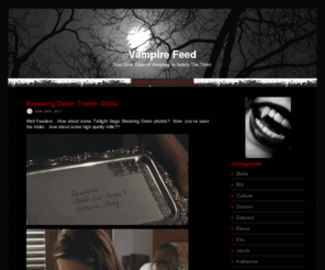 vampirefeed.com: Vampire Feed
Your Daily Dose of Vampire Movies to Satisfy The Thirst