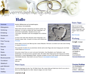 vermaehlung.de: Hallo - vermaehlung.de - Manuelas kleiner Hochzeitshelfer!
Manuelas kleiner Hochzeitshelfer