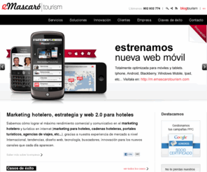 dynamicbookings.net: Marketing Hotelero, Consultoría, Estrategia y Web 2.0 para Hoteles
Empresa líder e innovadora en servicios y soluciones de Marketing turístico online. Marketing hotelero, estrategia, consultoría y web 2.0 para hoteles.