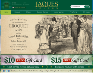 jaquesgames.com: Luxury Chess Set, Croquet  Sets And Ping Pong Paddles, Traditional Family Games
Jaques of London are the oldest suppliers of traditional games in the world; we created croquet, ping pong and the standardized Staunton chess pieces.