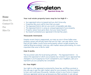 kaufmantaxprotest.com: Singleton Appraisal Group, Inc. - Home
Singleton Appraisal Group Inc.