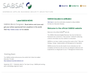 sabsa-institute.com: SABSA - Home
The SABSA (Sherwood Applied Business Security Architecture) framework