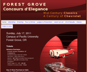 forestgroveconcours.org: Forest Grove Concours d'Elegance: Mid-Century Classics (100 Years of Chevrolet)
