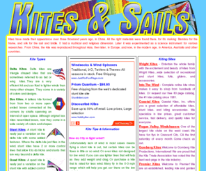 kitesandsails.com: Kites & Sails - Kites, Foils, Line Laundry and Spinners
Kites & Sails is the best place to find information on all kinds of kites.  We have information on many kite manufacturers as well as on kites from the Trimontana to the Prism line of kites.