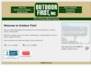 outdoorfirst.com: Outdoor First: experts in billboards, outdoor advertising and media purchasing
Outdoor First: experts in billboard, outdoor advertising and media purchasing.