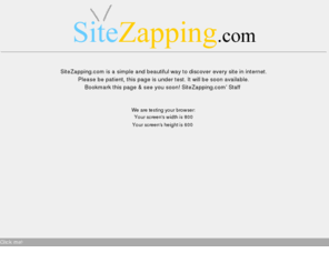 sitezapping.com: SiteZapping.com Zapping websites over Internet
The most beautiful and simple way to zapping the web