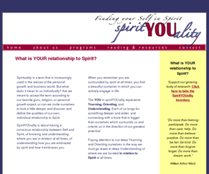 spirityouality.com: SpiritYOUality - Finding your Self in Spirit
