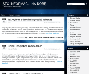 sto.edu.pl: Sto informacji na dobę.
Prawdopodobnie najlepiej poinformowany serwis ogólno tematyczny. Chcesz wiedzieć więcej niż inni? Interesują Cię nowości z kraju i zagranicy? Wejdź i zaspokuj swoje żądze.