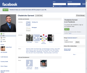 chadsfacebook.com: Incompatible Browser | Facebook
 Facebook is a social utility that connects people with friends and others who work, study and live around them. People use Facebook to keep up with friends, upload an unlimited number of photos, post links and videos, and learn more about the people they meet.