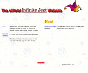 spasticsphincter.info: The official Infinite Jest Website
The official Infinite Jest website.