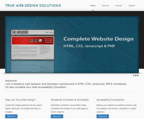 truewebdesign.co.nz: True Web Design Solutions
Freelance website design, website development and web accessibility consultation