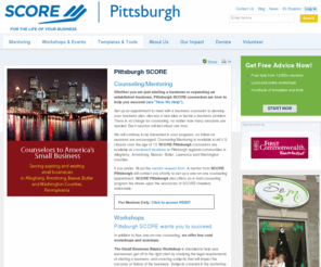 scorepittsburgh.com: SCORE - Counselors to America's Small Businesses - Pittsburgh Chapter

