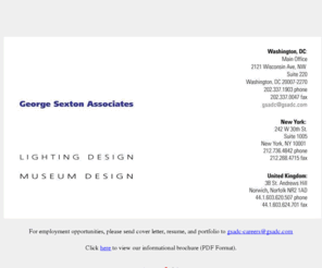 gsadc.com: George Sexton Associates - Lighting Design and Museum Design
George Sexton Associates LIghting Design and Museum Design