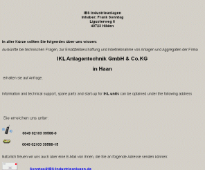 ibs-industrieanlagen.de: IKL Anlagentechnik GmbH - IBS Industrieanlagen
