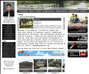 jaymewood.com: Powhatan real estate and homes for sale in neighboring communities. Jayme Wood, Real Estate Specialist : Home
Jayme Wood, an experienced real estate professional can help you buy or sell real property in Powhatan, VA, or a nearby community.