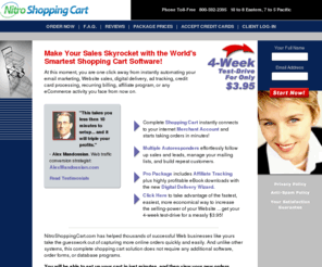 nitroshoppingcart.com: Shopping Cart Software and Ecommerce Software
Easy-to-use online shopping cart software solution for your ecommerce.