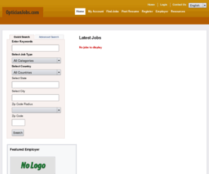 opticianjobs.com: Optician Jobs
Optician Jobs