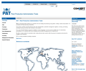 horticulturalsoftware.com: PAT - Plant Production Administration Trade - Startseite
PAT - software for producing and trading seeds, unrooted cuttings, young plants, potted plants, bulbs and other products. PAT (Plant Production Administration Trade) is the perfect solution for managing your company processes in an efficient and flexible way.