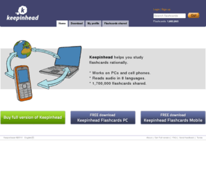 keepinhead.com: Flashcards, vocabulary - study, learn, memorize - Keepinhead
Keepinhead