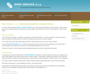rony-service.cz: Rony Service, s. r. o. – Ekonomické poradenství a obchodní činnost
Rony Service, s. r. o. – Ekonomické poradenství a obchodní činnost