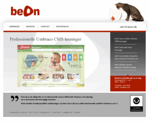 beon.dk: Umbraco CMS hjemmeside løsninger
beOn producerer professionelle Umbraco CMS hjemmeside løsninger. beOn er Umbraco Certified Professional solution provider.