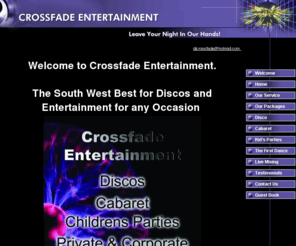 crossfadeentertainment.com: Welcome
Welcome