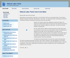 naturallaborfacts.com: Natural Labor Facts
Facts about all-natural labors
