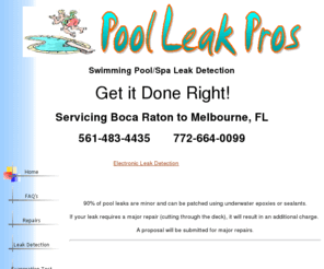 poolleakpros.com: Swimming Pool Leak Detection--Pool Leak Pros
swimming pool leak detection