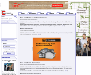 bau-magazin.com: baumagazin.de - Das Magazin zum Thema Bauen & Wohnen
Homepage Ausführliche Informationen zum Thema Bauen und Wohnen