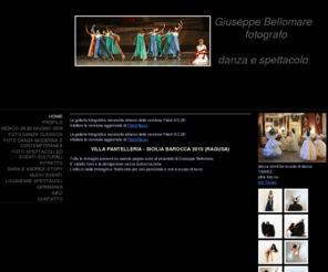 gbellomarephoto.com: fotografo di danza - giuseppe bellomare photographer
fotografia di danza e spettacolo